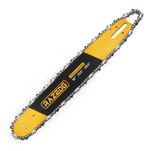 RazEdg 18" .325" .063" 74DL Carbide Chainsaw Bar and Chain Combo