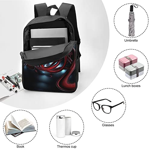Sac à dos imprimé 3D pour ordinateur 17 pouces, idéal fac et bureau - 6