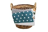 Colcha para bebé de ULLENBOOM ® con bosque, verde, azul (m