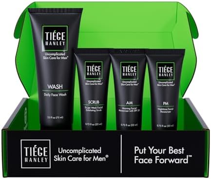 Tiege Hanley Essential Men's Skin Care Set, 30-Day, 4 Piece Kit