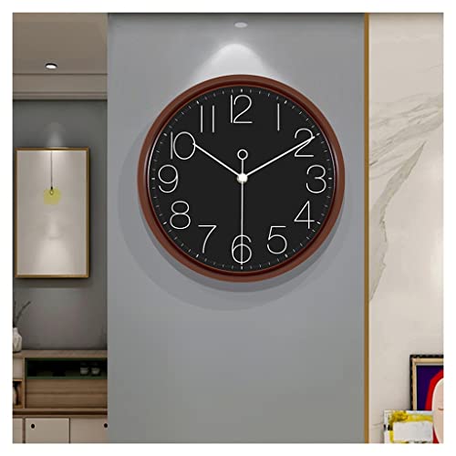 Horloge murale muette pour chambre et salon : créez un espace moderne avec la déco ronde XJBTBA