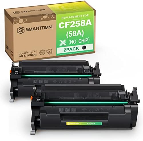 GREENCYCLE 58A/58X Toner Cartridges (2-Pack) W/ Chip – For HP LaserJet Pro M404, M428 Series