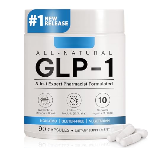 Bivinke GLP-1 Supplement for Women and Men, Hunger & Metabolism Support - Support GLP1 Naturally, with Prebiotic & Probiotic Blend (90 Capsules)