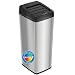 iTouchless 14 Gallon Sliding Lid Automatic Sensor Trash Can with Odor Filter System, 52 Liter Stainless Steel Touchless Kitchen Garbage Bin