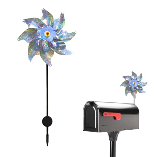 Bird deterrents for Mailbox Reflective pinwheels Bird Deterrent Magnetic Reflective pinwheels for use with Iron or Steel mailboxes.