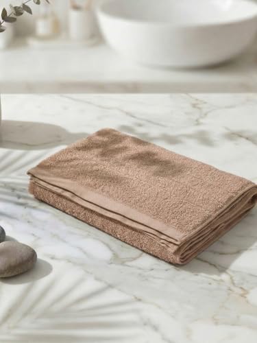 Image of Monte Carlo Essential 100% Cotton Small Bath Towel | 340 GSM Ultra Lightweight & Quick Dry | Soft Absorbent Compact Towel 60x120 cm | Bathroom Towel for Gym, Travel & Daily Use (Soho) | Quit Green
