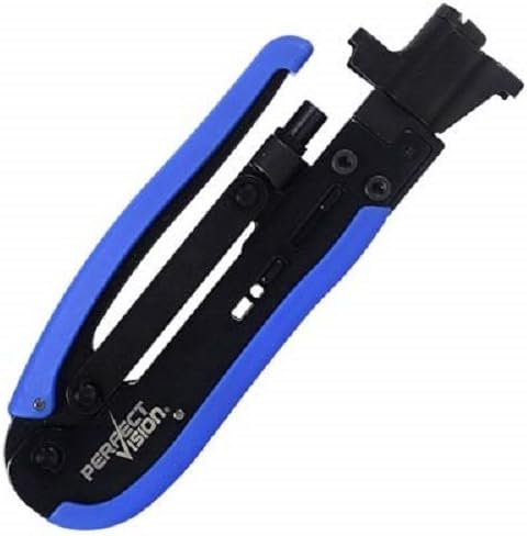 Perfect Vision Coax Cable Compression Tool for RG-6 and RG-11 Coax Cable Fixed Compression lengths. (PV200)