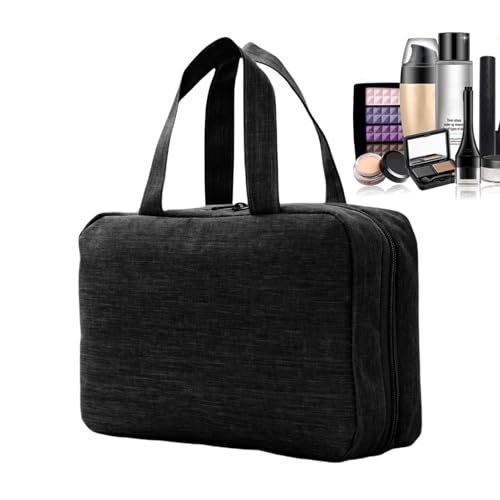 Borsa per lorganizzatore per trucco arrotolato sacca per pennello per roll -up di stoccaggio a spazzola per roll -up portatile Hangoble - Spazio per 4 in 1 pieghevole per