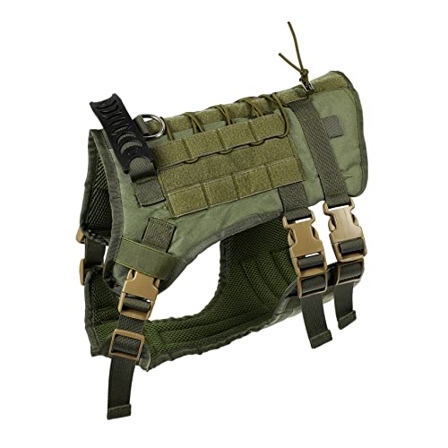 CIYODO 大型犬用シェパード用牛津ハーネス 調節可能 軽量で頑丈 屋外作業用サービスドッグベスト