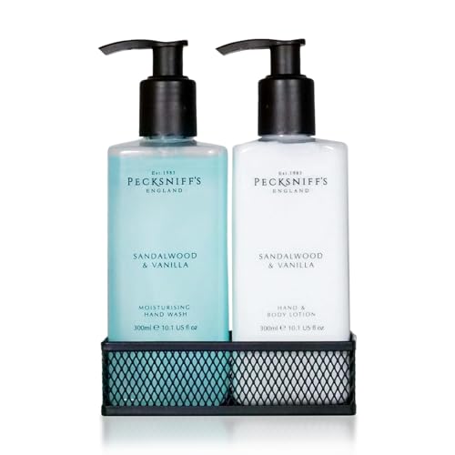 Pecksniff's Kitchen Soap Dispenser Set, Sandalwood & Vanilla