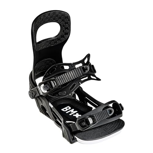 Bent Metal Bolt Snowboard Bindings, M: US M 8-11 / US W 9+, Black