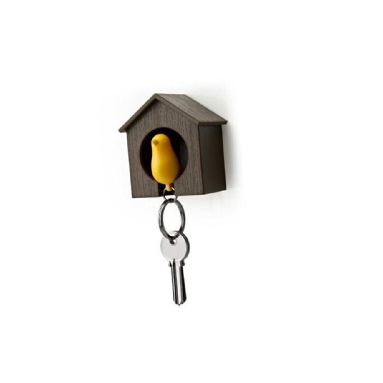 HOOTNEE Keychain with Birdhouse Blue Birdhouse Key Ring Abs Plastic Mounting Holes Back to School