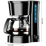 QJRGUY Semi-Automatic Coffee Machine with Built-in Filter, Drip Maker, 750Ml Capacity, Suitable for Home and Office Use, Borosilicate Glass - Image 2