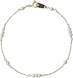 Amazon | (エテ) ete K10YG パール ステーション ブレスレット