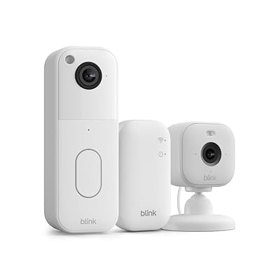 All-new Blink Video Doorbell + Mini 2 – Motion & chime alerts, HD viewing, and two way audio. Sync Module Core included – 1 camera system + Mini 2 (White/White)
