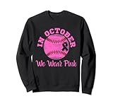 Photo Gallery in ottobre indossare nastro rosa cancro al seno softball baseball felpa Photo Gallery in ottobre indossare nastro rosa cancro al seno softball baseball felpa