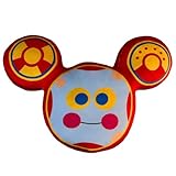 Decorative Mouse Character Plush Pillow Toys, Pink and Blue, Round Face Design with Ears (12inch/30cm)