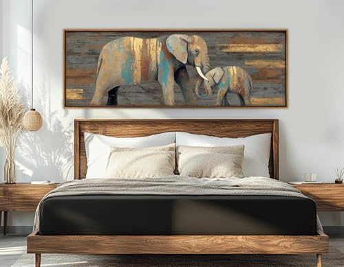 Tableau rustique sur toile symbole d'amour maternel unique - 2