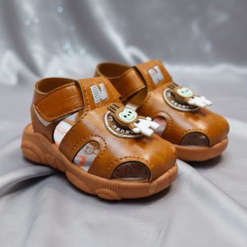 Image of Kids Chu-Chu Sound Musical First Walking Cozy Sandals for Baby Boys and Baby Girls Age 9-22 Months