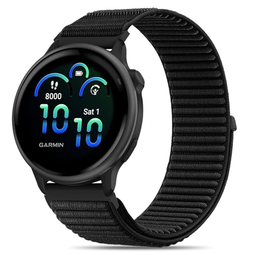 Huadea 20mm �ʃt�@�X�i�[�i�C���� Garmin Vivoactive 6 �E�H�b�`�o���h/Vivoactive 5/3/3 Music/Venu Sq 2�ɑΉ� �N�C�b�N�����[�X�X�|�[�c�X�g���b�v Forerunner 55/165/245/6