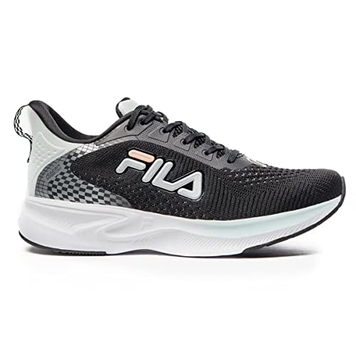 Tênis Fila Racer One, Feminino Preto/Azul Claro/Prata 36