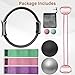 NEBORASTEP Home Pilates Kit, 15-Inch Pilates Ring with 2 Pilates Ball,2 massageballs,3 Resistance Bands for Toning Arms, Thighs/Legs & Core,1 Detachable Tension Strap
