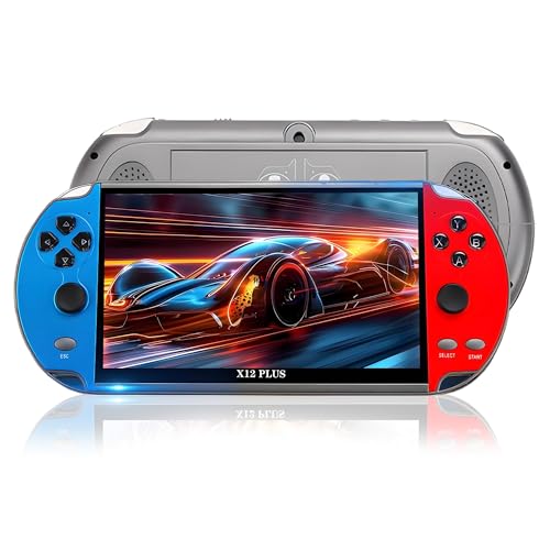 Performance potente + grande dono: Questa console da gioco x12 + è dotata di un processore multi-core ad alte prestazioni e di un sistema di gioco personalizzato che copre 10 piattaforme principali di emulatori. Il suo aspetto squisito ela sua sensazione di mano comoda sono adatti alla maggior parte delle persone, specialmente per viaggiare, riunirsi amici o rilassare le attività ricreative della famiglia. È anche un grande regalo a sorpresa per san valentino/compleanno/giorno del bambino, affrettati a giocare con i tuoi cari