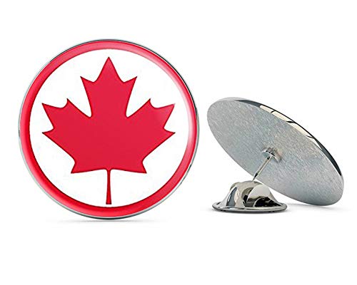 Round Maple Leaf (from Canada Canadian Flag) Metal 0.75