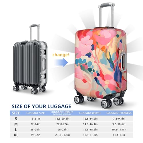 Color Cute Camouflage Travel Luggage Cover for Suitcase Anti-Scratch Fashion Suitcase Protector Washable Elastic Baggage Covers Fits 29-32 Inch Luggage for Travel Beach Holiday3