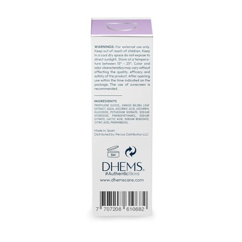 DHEMS Vitamin C Brightening Serum for Face – Hydrating & Fast Absorbing Facial Serum for Glowing Skin, Evens Tone & Smooth Texture, Gentle for Sensitive Skin, Lightweight Daily Skincare 15ml