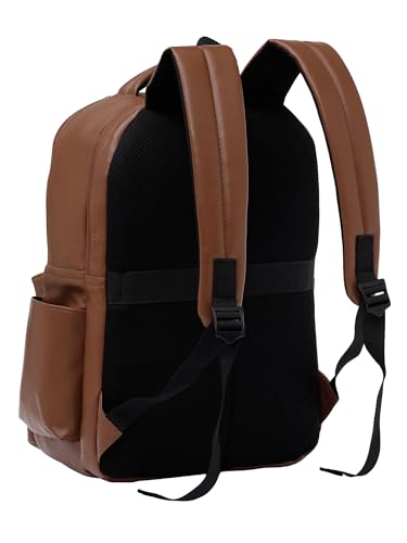 Image of FUR JADEN Vegan Leather 15.6 Inch Laptop Backpack 30L For Men Women Boys Girls