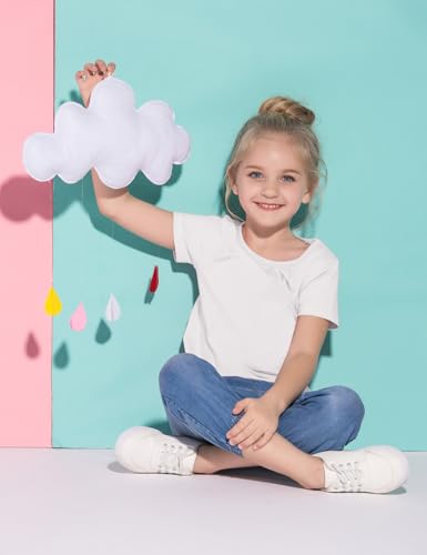 Arshiner Girls Unicorn Shirts Short Sleeve Flip Sequin T-Shirt Tops4