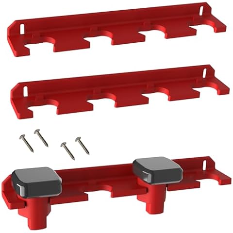 SZWJT-LV Battery Holder for Milwaukee M12, Mount 4 Slot Battery Holder for Milwaukee m12, Battery Holder for Milwaukee 12V, Battery Storage for Milwaukee (2pcs) Cover