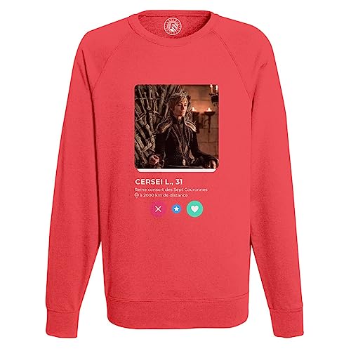 Sweat Cersei Lannister homme un clin d'œil d'amour et d'humour à offrir ou s'offrir