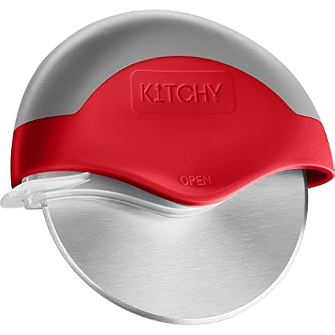 Kitchy Pizzaschneiderad - Pizzaschneider mit Klingenschutz und ergonomischem Griff Cover