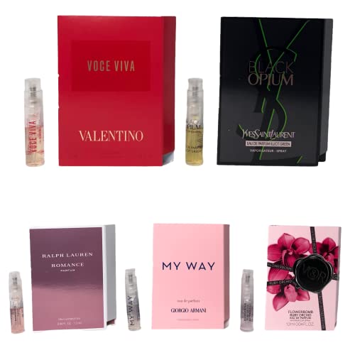 Lot x 5 Women’s Perfume Vials ALL High end Designer perfume sample- Women’s perfume sampler set- W2