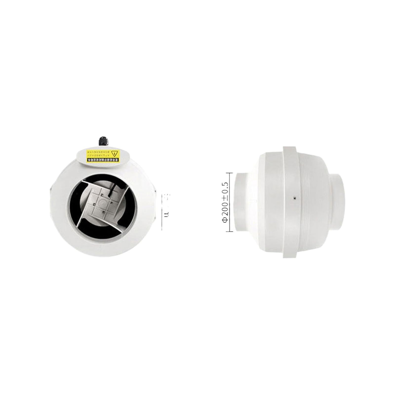 Escape del ventilador conducto(8 inch 1241 air volume remote socket)