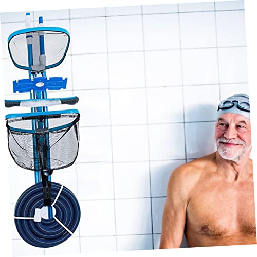 Abaodam 3 Conjuntos De Rack De Armazenamento Para Piscina Suporte Resistente Ganchos Para Esfregão E