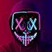 WR WPAIER Halloween Masque LED Purge LED Effrayant Masque Carnaval Masque Purge LED Masques Contrôlables, Deux Couleurs 3 Modes de Clignotements pour Halloween Cosplay Party (bleu orangé)