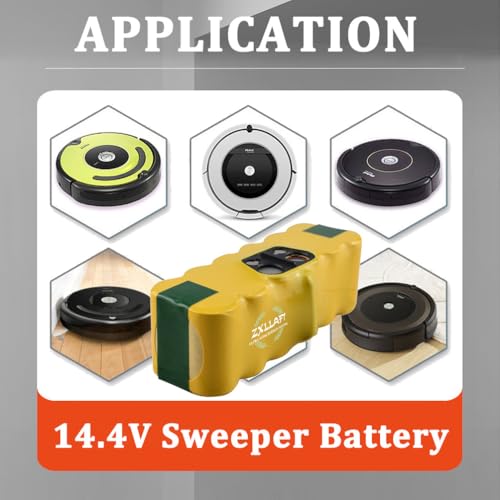 Batterie de remplacement pour balayeuses 14,4 V lithium haute durabilité