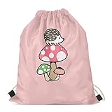 HELLHERO Mochila com cordão de ginástica para crianças, mulheres, homens, viagens, esportes, Porco-espinho, Mochilas tradicionais