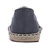 Mintzice Men's Solid Comfortable Slip on Canvas Espadrilles Flat, Pure Blue, 9 UK #3