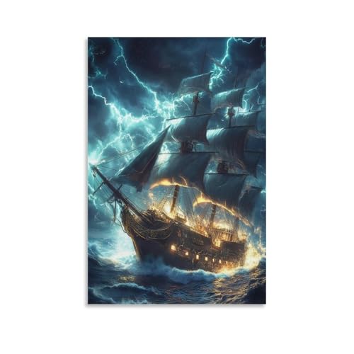 Cuadros decorativos de barco a vela impresiones lienzo 50x75cm para decoracion salon