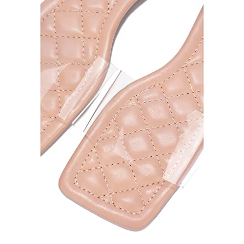Cape Robbin Women's Transparent Slide Sandals - Slip-On Mule Shoes (Keko)4