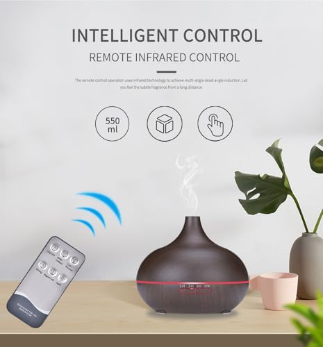 Difusor ultrasónico de aceite esencial con control remoto miniatura 2