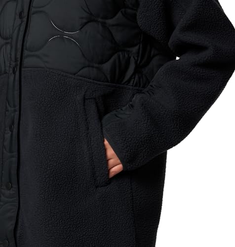 Columbia Womens Cloud Point Long Fleece, Black, X-Large - image 4