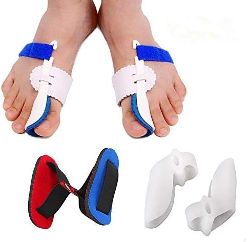 Bunion Corrector Adjustable Bunion Splint Night Time Soft Gel for Bunion Relief, Bunion Corrector and Bunion Relief Protector Brace Kit for Big Toes, Bunion Pads, Toe Straightener, Toe Separators ¡