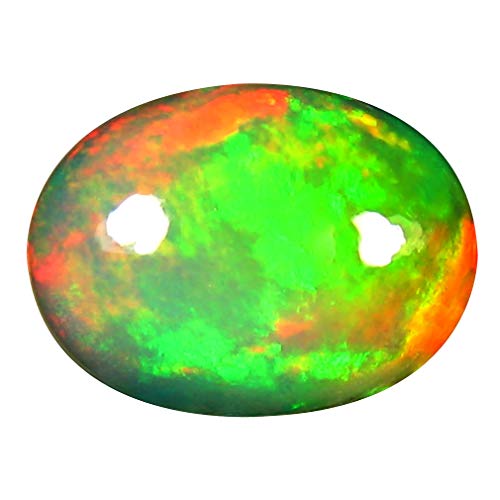 Opale éthiopienne naturelle en vrac de 2.96 ct avec cabochon ovale pour création
