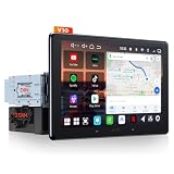ATOTOEXCEL V10 10" 2din e Adattivo 1din Autoradio Android,6G+128G, 4G LTE/Wi-Fi,Karaoke in auto,DVR 4 canali, CarPlay e Android Auto Senza fili,DSP 32B-EQ,BT 5.4, Assistente IA,Tracciamento GPS