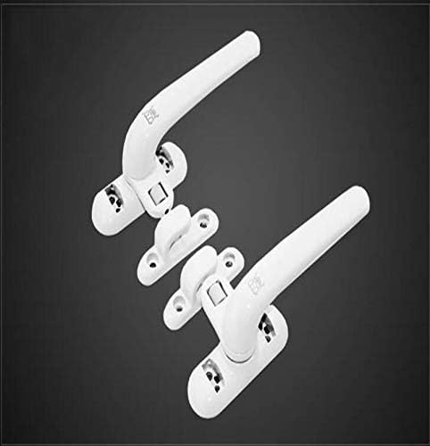 Aluminum alloy door handle window handle latch locks Right/left X5 - (Color: White, Size: right)